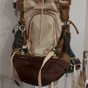Ozark Trail Brown and Tan Backpack